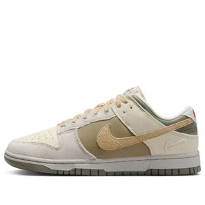 Nike Dunk Low Sneakers - Coconut Milk, Sesame, Light Bone, Olive - Size 8